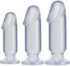 Vente flash 😀 3 Plugs Anaux Crystal Jellies Doc Johnson - Sextoy Anal 🥰