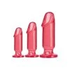 Grosses soldes 🎁 3 Plugs Anaux Crystal Jellies Pink Doc Johnson - Sextoy Anal 💯