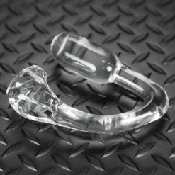 De gros 😉 Oxballs Plug Anal & Cockring - Ass-X Ass-Lock Clear - Dildoshop 😀