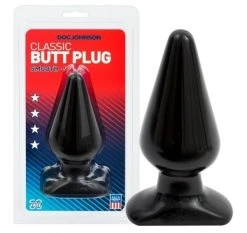 Sortie 🎉 Plug Anal Doc Johnson M 14 X 5.7 Cm Noir 🌟