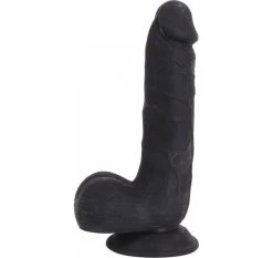Nouveau ✔️ Cox Dildo Black Ventouse 21 X 4.6 Cm - Dildoshop ❤️