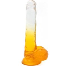 Remise ???? Cox Dildo Transparent Jaune Ventouse L 21 Ø 4.2 Cm ????