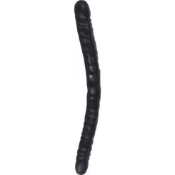 Promo ⭐ Cox Double Dildo Black L 45 Ø 4.5 Cm ????