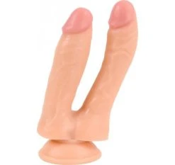 Offres 😉 Cox Double Dildo Ventouse Flesh 19 X 3.5 Cm 🌟