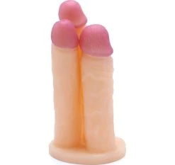 Vente flash 👍 Cox Triple Dildo Flesh L 24 Cm 🥰