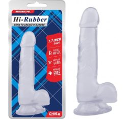 De gros ???? Dildo Ventouse Hi-rubber Clear ????