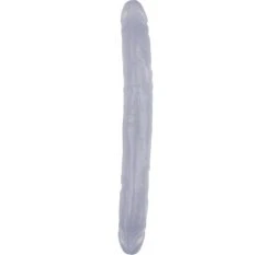 Bon marché 👏 DOUBLE GODE HI-RUBBER CLEAR 31.5 X 3.5 Cm - Dildoshop 💯