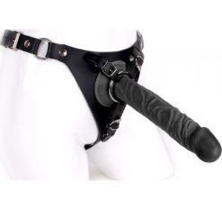 De gros ???? Gode Ceinture Realiste Black Cox L 22 Ø 4 Cm ⌛