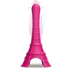 Budget ???? Gode Vibrant Tour Eiffel La Tour Est Folle L 21.5 Ø 3 Cm Rose ????