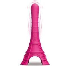 Budget 🔥 Gode Vibrant Tour Eiffel La Tour Est Folle L 21.5 Ø 3 Cm Rose 😉