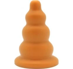 Budget 🛒 Orgasmic Dildo Plug Gold Play Silicone XL L 20 Ø 10 Cm 💯