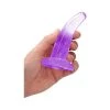 Sortie 😀 Petit Dildo Crystal Pourpre Ventouse L 11 Ø 3.3 Cm 😀