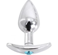 Offres ⭐ Petit Plug Anal Ou Vaginal Avec Strass Bleu ✨
