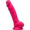 Acheter ❤️ Silexd Dildo Thermo Reactif Silicone Ventouse Rose Fluo 17.5 X 3.5 Cm 🎁